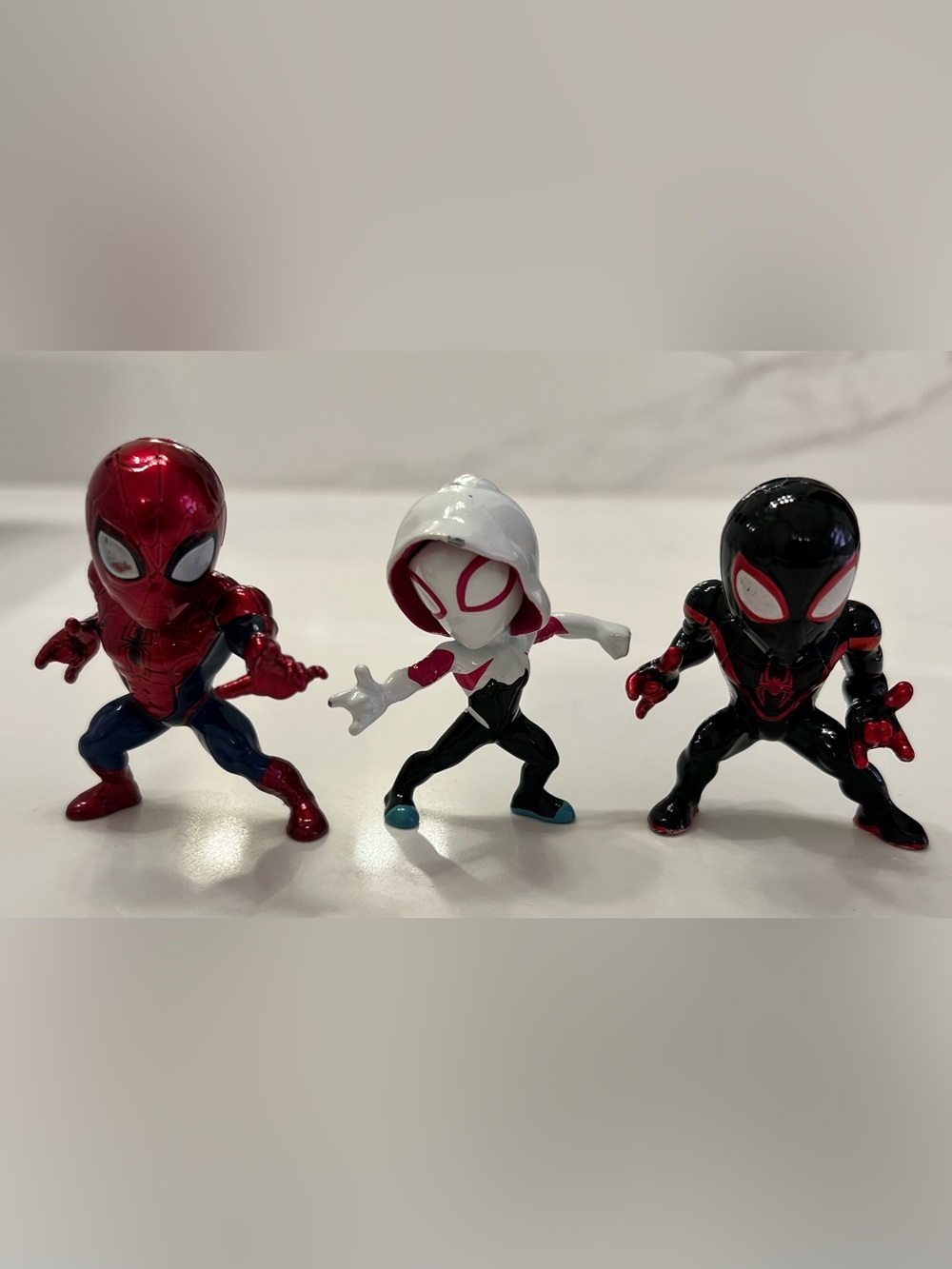 Jada Marvel Nano Metalfigs Ghost-Spider, Miles Morales & Spider-Man 1.5" Figures